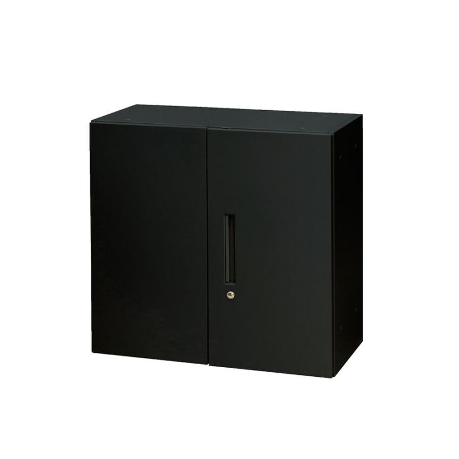 法人送料無料  スチール書庫 両開きタイプ 高さ750mm 幅800×奥行400mm  A4書庫 ブラック ホワイト オフィス収納 収納棚 本棚 オフィス シンプル WS-A75Rの画像