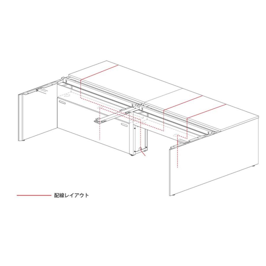法人限定  ワークデスク パネル脚 幅1000×奥行1400×高さ720mm ブラックフレーム ホワイトフレーム フリーアドレスデスク オフィステーブル 会社 WS-WP1014の画像