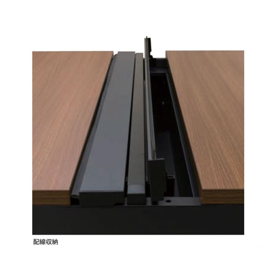 法人限定 フリーアドレスデスク パネル脚 増連用 幅1200×奥行1400×高さ720mm ブラックフレーム ホワイトフレーム オフィステーブル デスク WS-WP1214-LK_6