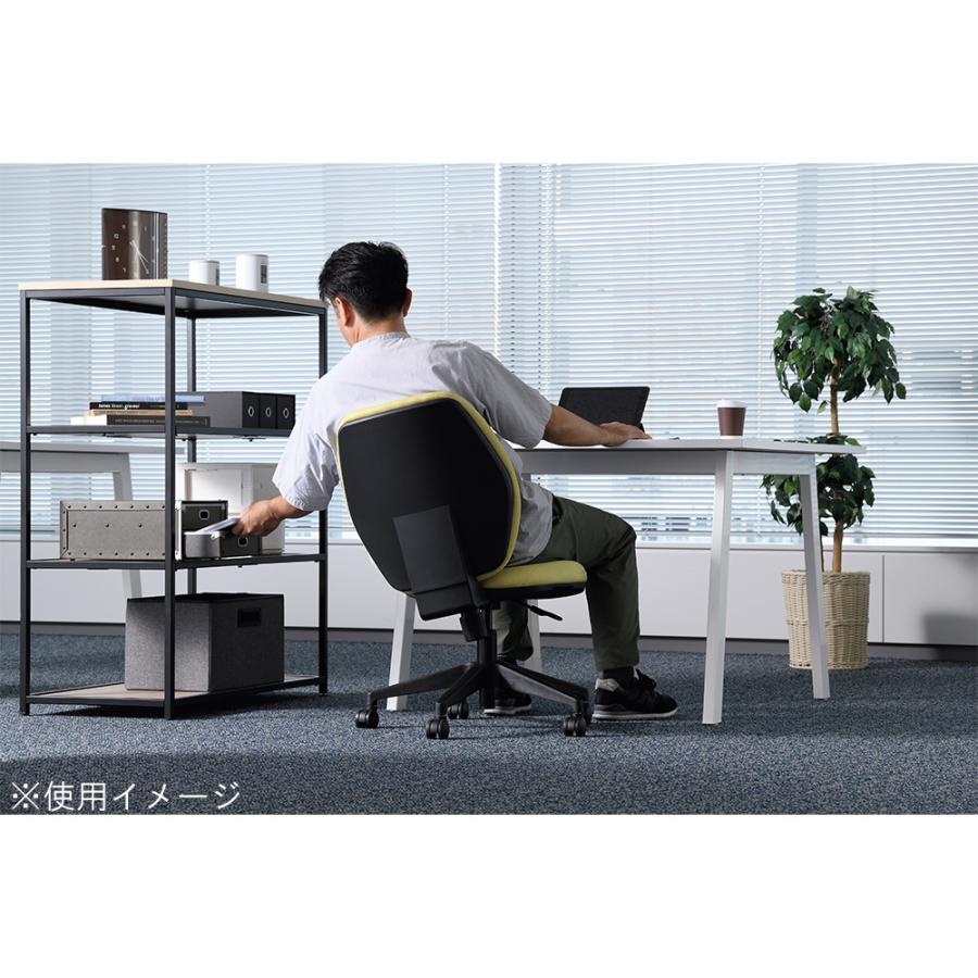 デスクチェア 肘なし パソコンチェア 事務椅子 ワークチェア ミーティングチェア オフィスチェア 会社 オフィス 事務所 布張り 背ロッキング おしゃれ YSC01_1