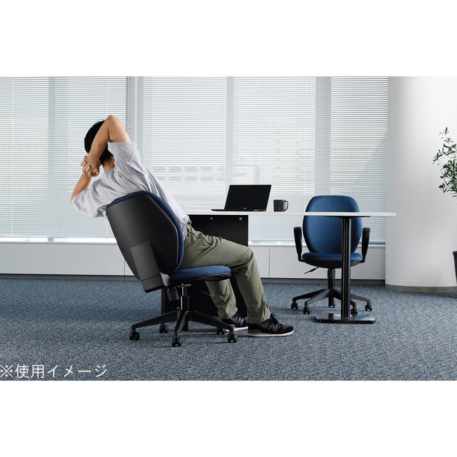 デスクチェア 肘なし パソコンチェア 事務椅子 ワークチェア ミーティングチェア オフィスチェア 会社 オフィス 事務所 布張り 背ロッキング おしゃれ YSC01_2