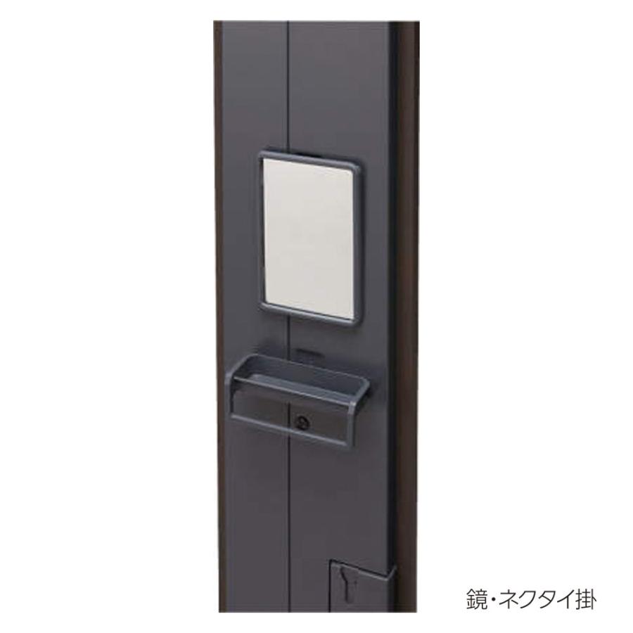 法人限定  プロミネントロッカー 4人用 ライオン事務器 No.74-VD 内筒交換シリンダー錠 木目塗装 ダークブラウン スチールロッカー 更衣ロッカー No74-VDの画像