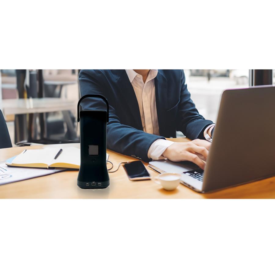 法人限定 バッテリー ライオン事務器 ポポフ 本体 リチウムイオンバッテリー ポータブル電源 モバイルバッテリー 会社 店舗 オフィス 長寿命 STPP-200A-Bの画像