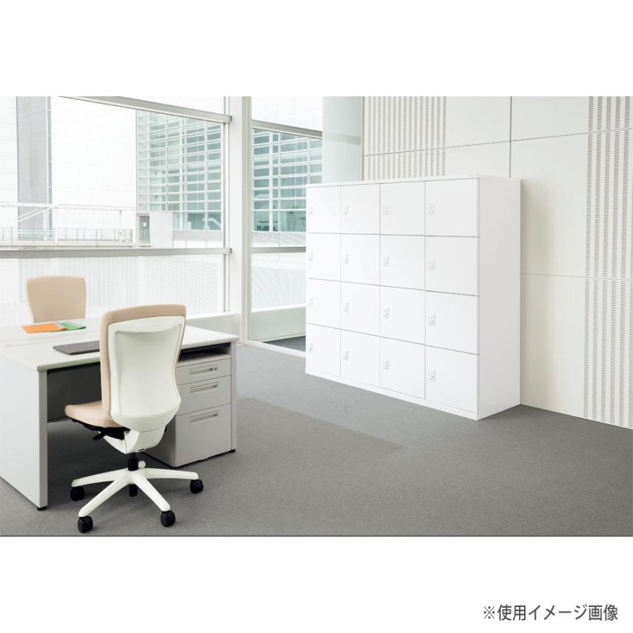 法人限定  多目的ロッカー MFシリーズ ライオン事務器 3列3段9人用 内筒交換錠 ホワイト スチールロッカー 鍵付きロッカー 貴重品ロッカー 更衣室 TM-33-09Kの画像