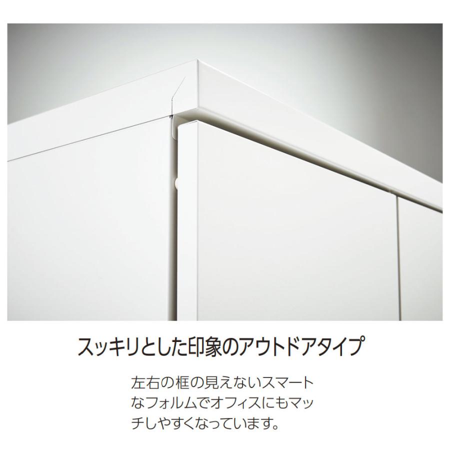 法人限定  多目的ロッカー MFシリーズ ライオン事務器 3列3段9人用 内筒交換錠 ホワイト スチールロッカー 鍵付きロッカー 貴重品ロッカー 更衣室 TM-33-09Kの画像