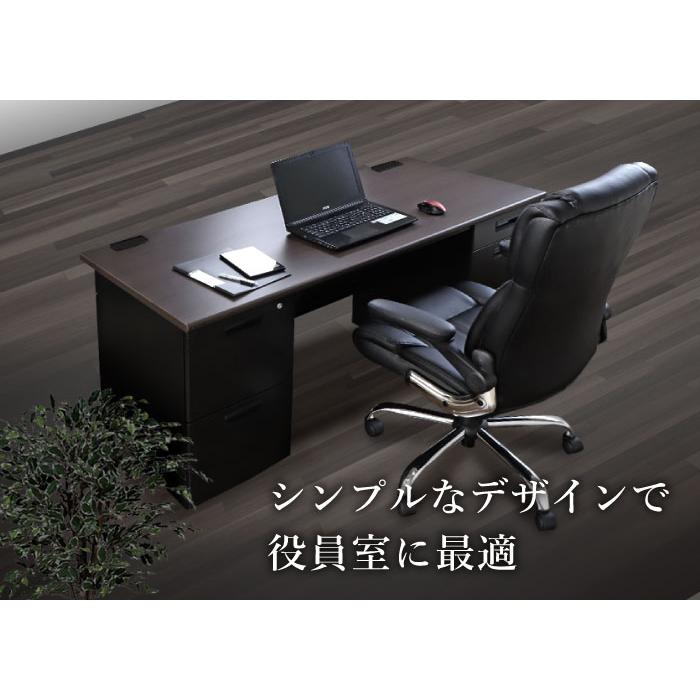 LOOKIT（ルキット） エグゼクティブデスク 幅160cm 両袖机 1600×700mm