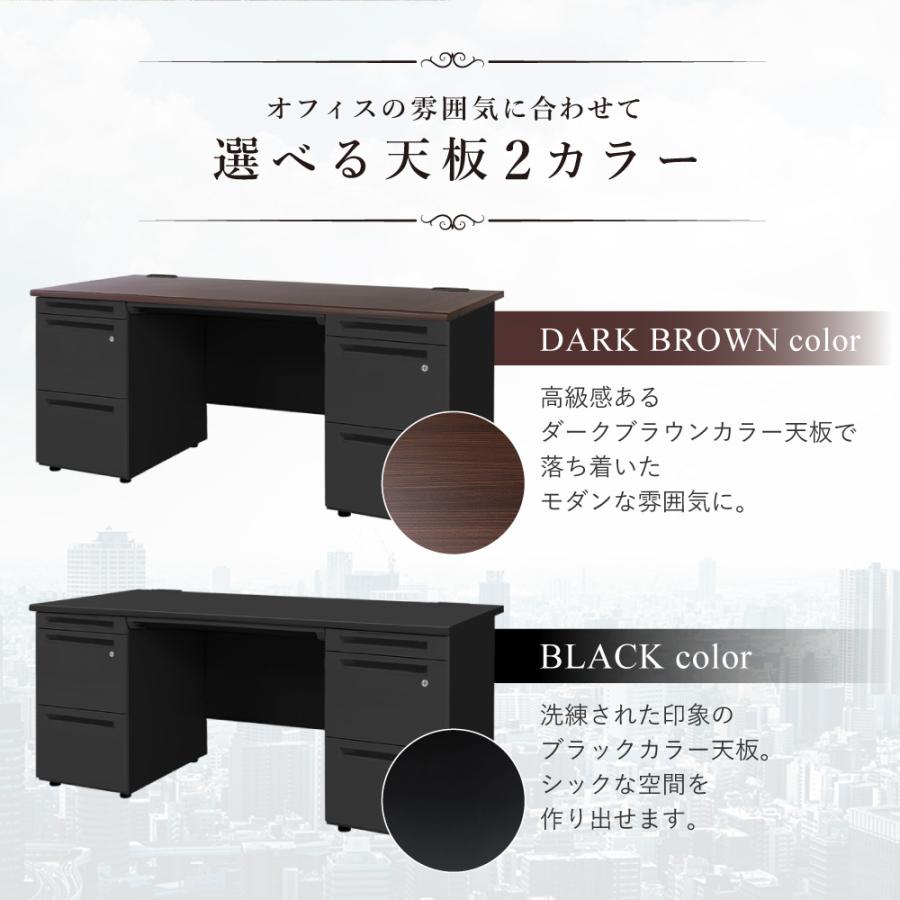 LOOKIT（ルキット） 法人限定 エグゼクティブデスク 幅160cm 両袖机