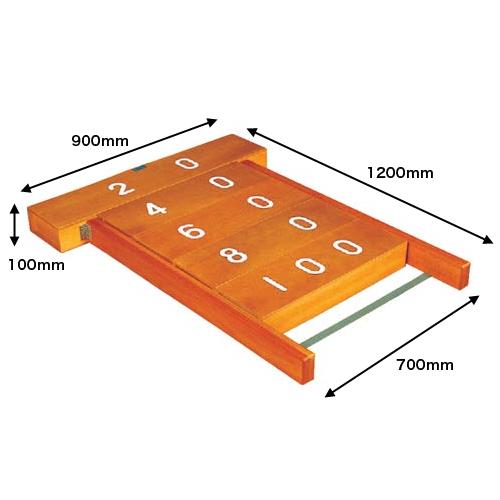 SANWA TAIKU 法人限定 距離調節器 跳び箱用 5箱型 枠付 踏切板 