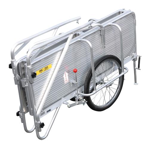 法人限定 リヤカー 折りたたみ式 台車 ブレーキ・スタンド付き 荷台 
