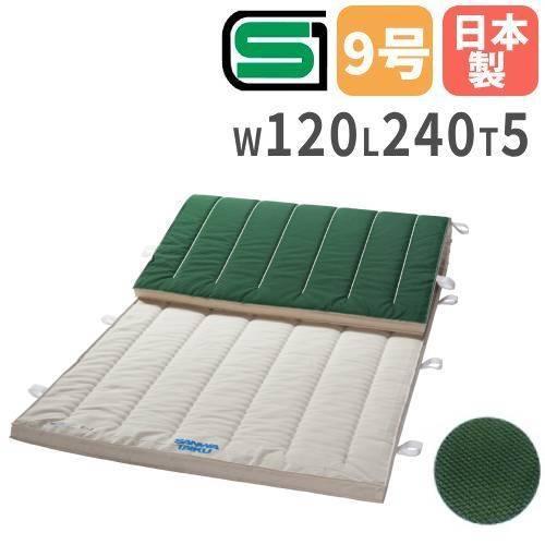 SANWA TAIKU 体操マット 5cm厚 9号帆布 すべり止め付 120×240×5cm SG 