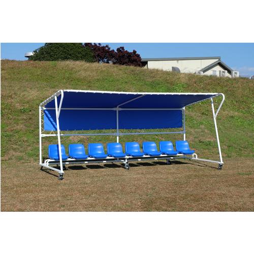 SANWA TAIKU 法人限定 チームシェルター チェア8台付き ベンチ チーム