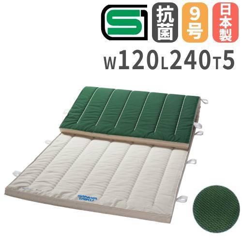 SANWA TAIKU 体操マット 5cm厚 9号帆布 抗菌 すべり止め付 120×240×5cm 