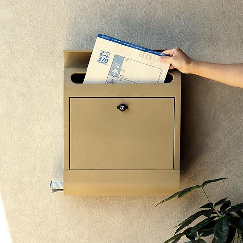 値下げ⤵︎⤵︎未使用　郵便ポスト　男前インテリアポスト ポストが変われば、暮らしが変わる」宅配ボックスTAKUHAI BOXで