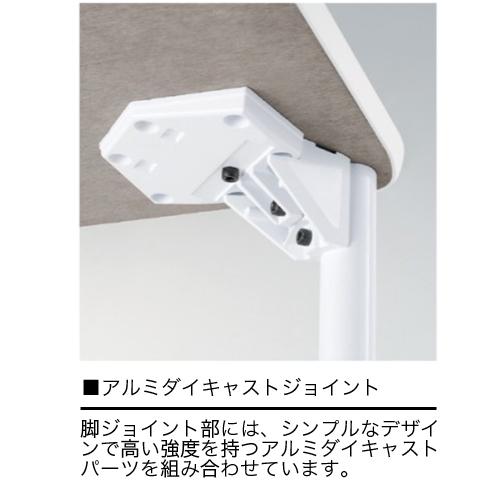 法人送料無料  ミーティングテーブル 幅1500mm 奥行900mm 高さ640mm 長方形 キャスター付き 会議テーブル オフィス 食堂 ダイニングテーブル EDL-1590KMの画像