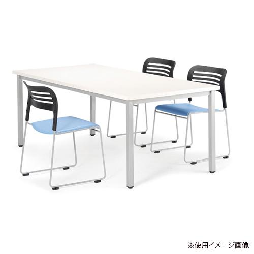 法人送料無料 ミーティングテーブル 正方形 幅900×奥行900×高さ720mm 抗菌天板 会議テーブル ワークテーブル 休憩スペース 会議室 オフィス ロビー EK-0909の画像
