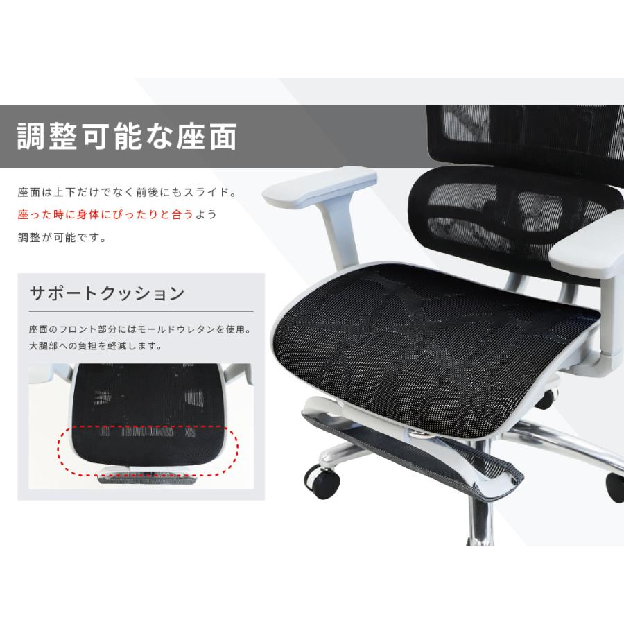 LOOKIT オフィスチェア メッシュ デスクチェア 肘付 ランバー