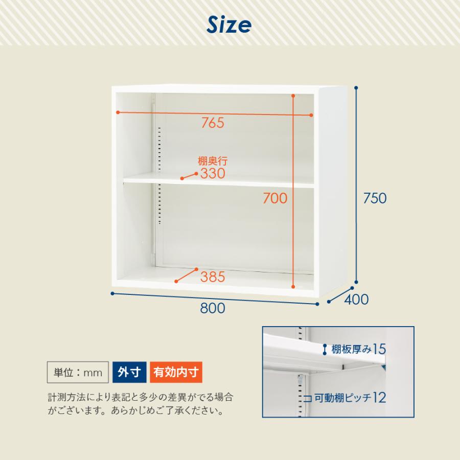 2台セット 2段 スチール書庫 キャビネット オフィス収納 システム収納庫 本棚 書棚 スチール A4 ホワイト ブラック EA-8040-2N2N 【開キ】