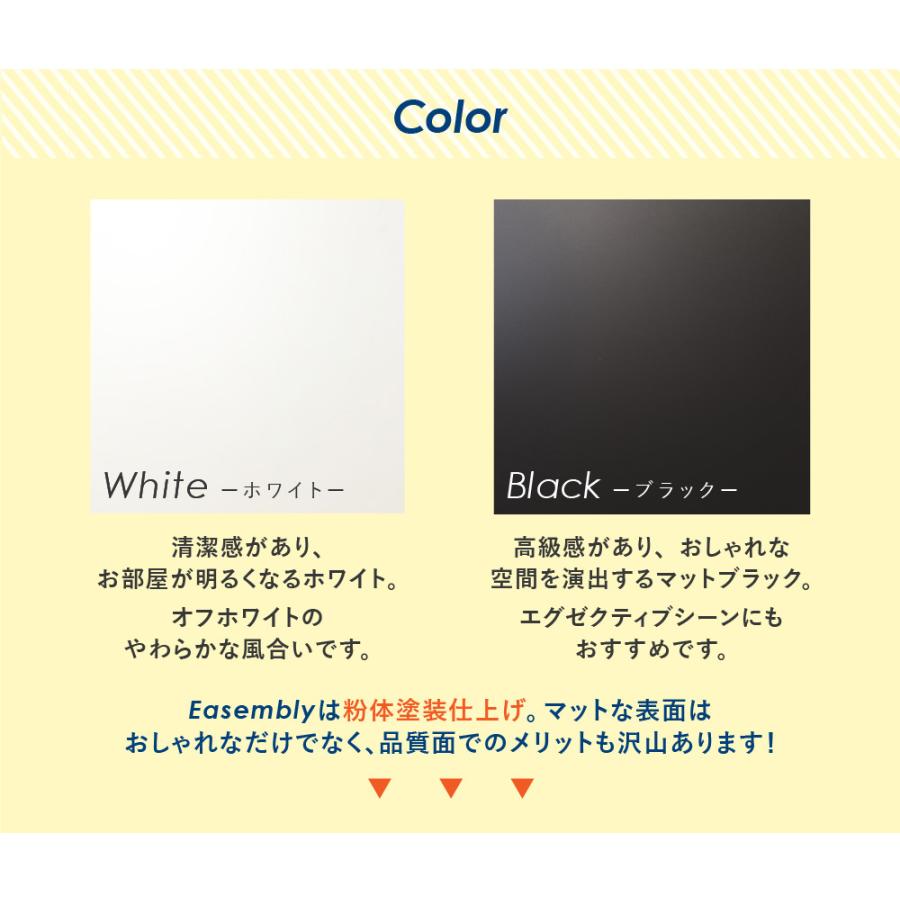 2台セット 2段 スチール書庫 キャビネット オフィス収納 システム収納庫 本棚 書棚 スチール A4 ホワイト ブラック EA-8040-2N2N 【開キ】