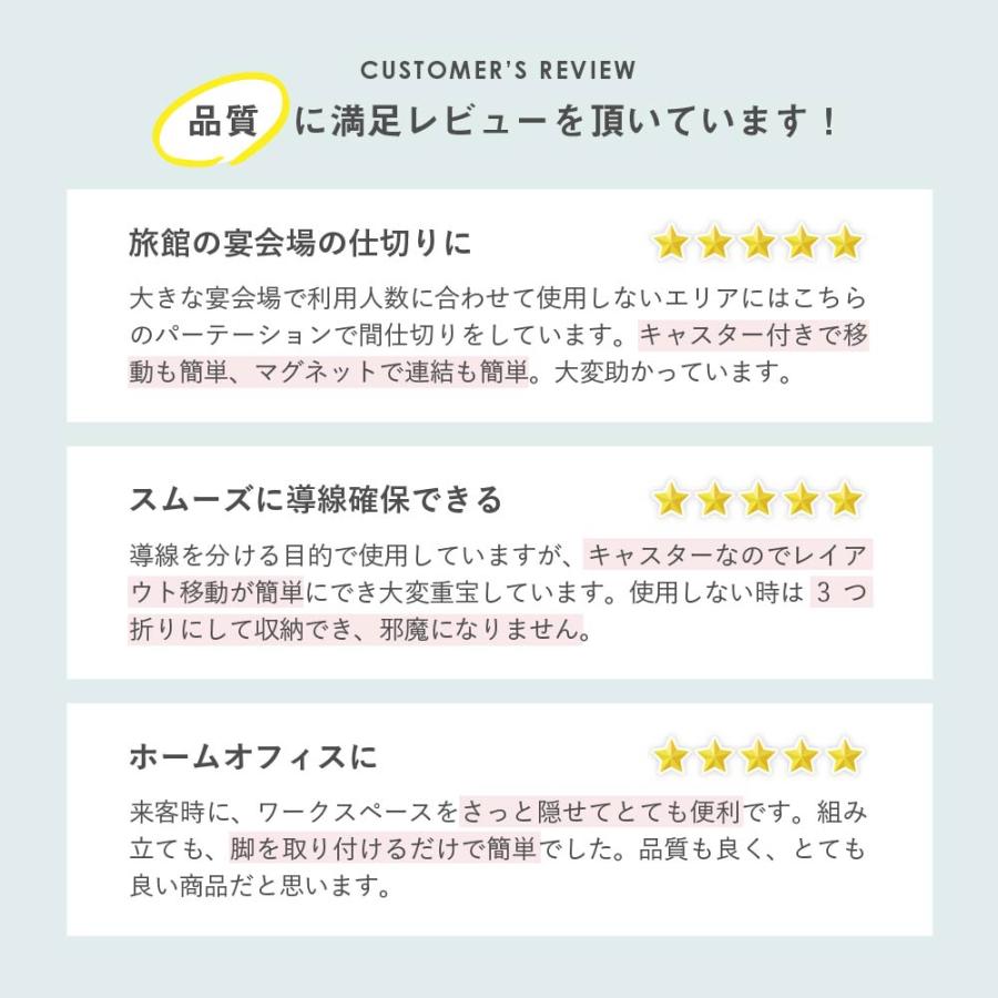 法人限定 アクリルパーテーション 折りたたみ 3連 透明 アクリルパネル 幅1800×高さ1800mm パーティション クリア アクリル板 キャスター付き GL3-1818A_15