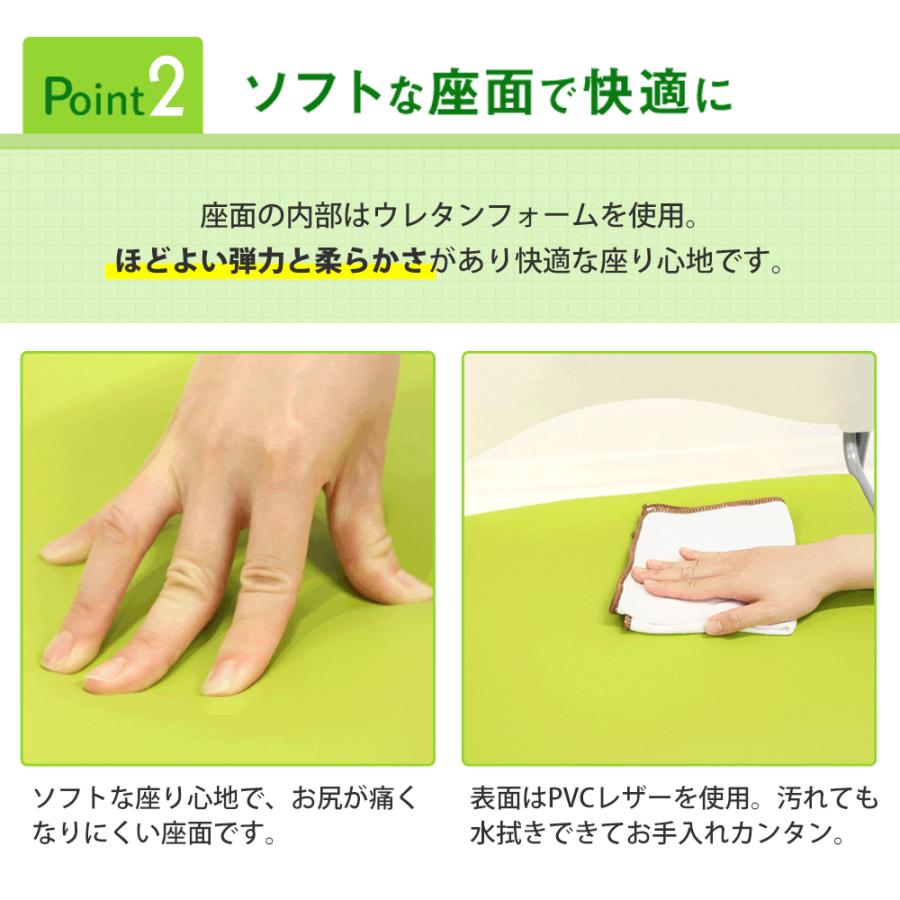法人限定  フォールディングテーブル スタッキングチェア セット 3人用 幅1800×奥行600mm 幕板付き 会議用テーブル ミーティングチェア GLF-1860M-Rap-SC3_19