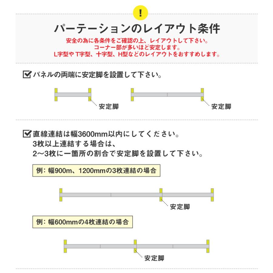 倉庫受取限定  パーテーション 布張り 間仕切り 幅1000×高さ1200mm ローパーテーション クロス パーティション ローパーティション 衝立 GLP-1210C-SO｜lookit｜12