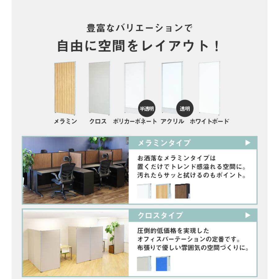 倉庫受取限定  パーテーション ホワイトボード 間仕切り 幅1200×高さ1800mm ローパーテーション パーティション ローパーティション パネル GLP-1812H-SOの画像