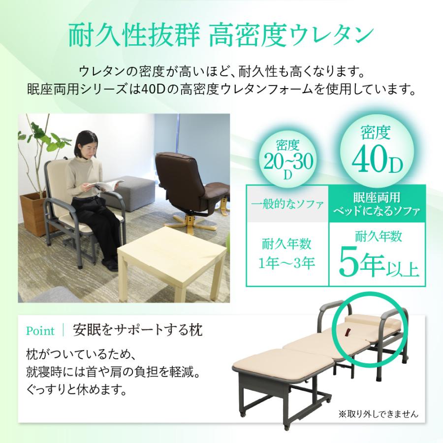 LOOKIT（ルキット） チェアベッド 折りたたみ コンパクト 簡易 ベッド