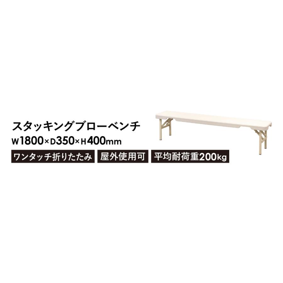 折りたたみベンチ 幅1800mm 3人掛け フォールディングベンチ スポーツ