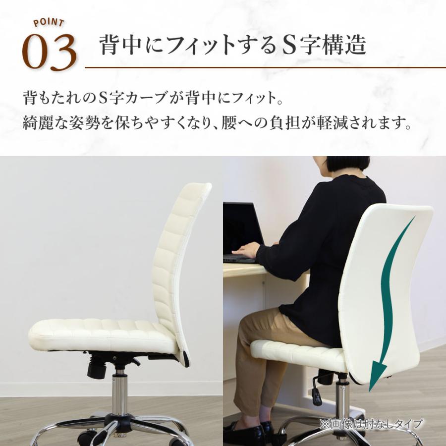 LOOKIT（ルキット） オフィスチェア 肘なし 合成皮革 デスクチェア