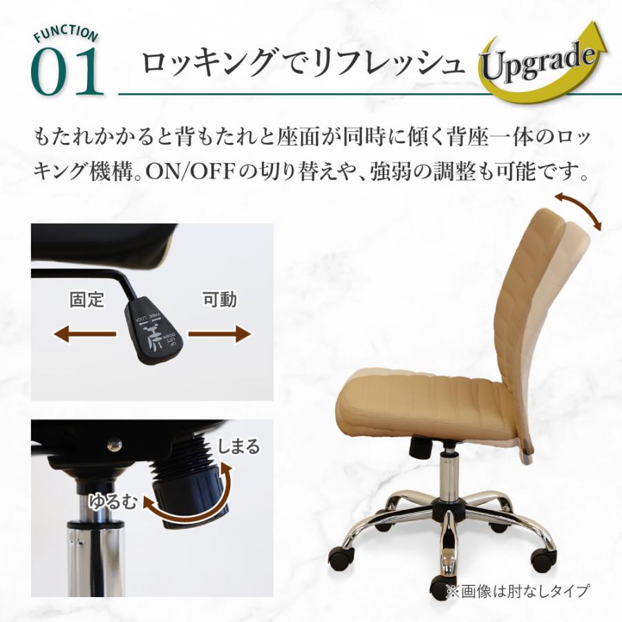 オフィスチェア 肘なし 合成皮革 デスクチェア ワークチェア パソコンチェア 事務椅子 作業椅子 椅子 チェア おしゃれ シンプル レザー オフィス 会議 QUE-2