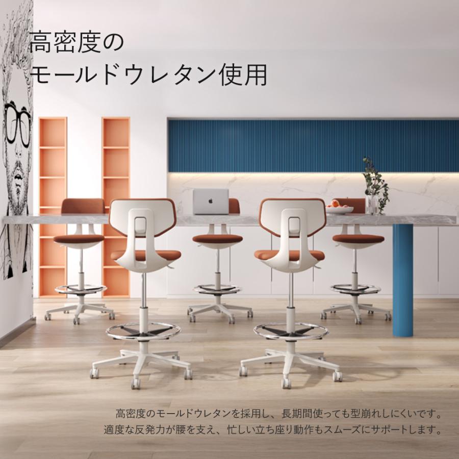 新商品セール!6/8まで ナーススツール キャスター付 固定脚 ロー ナースチェア クランケチェア 診察椅子 レザー ブルー シンプル おしゃれ 病院 抗菌 SNTS-1F_6