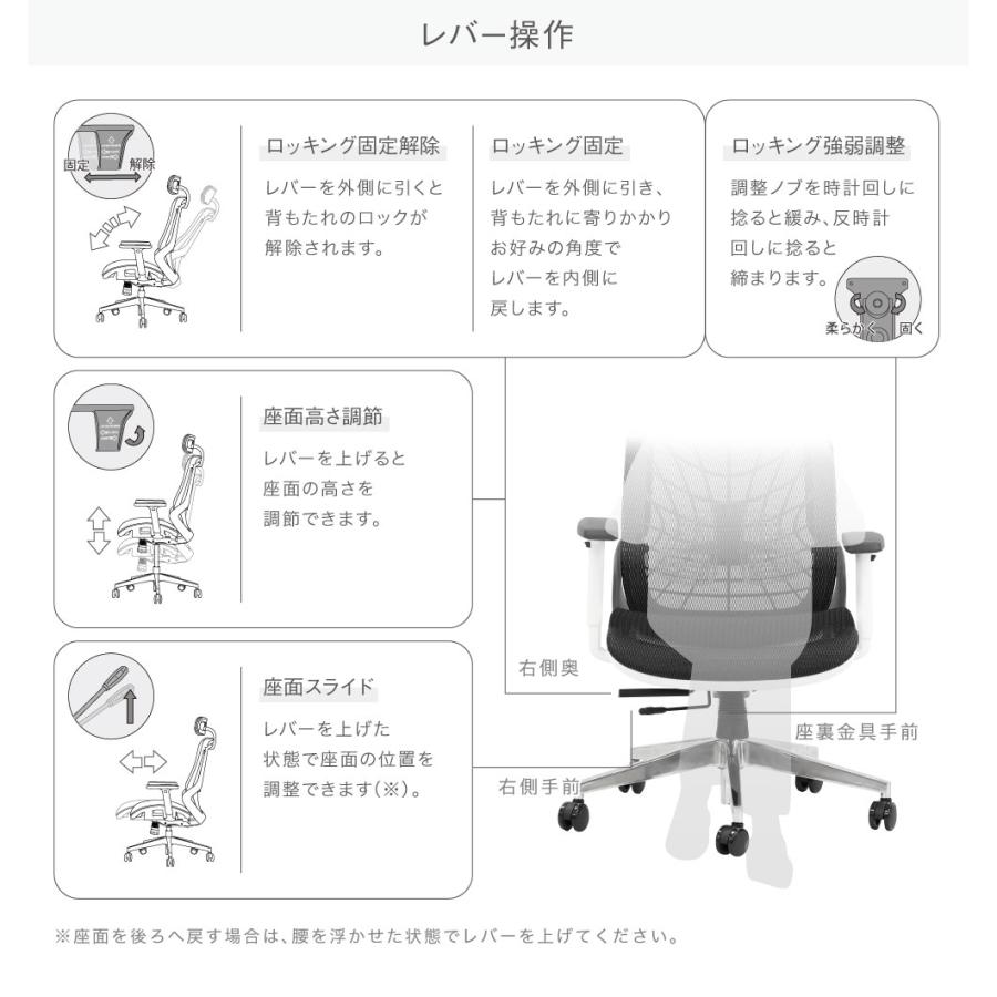 LOOKIT オフィスチェア メッシュ ハイバック 肘付き LOOKIT オフィスチェア メッシュ ハイバック 肘付き