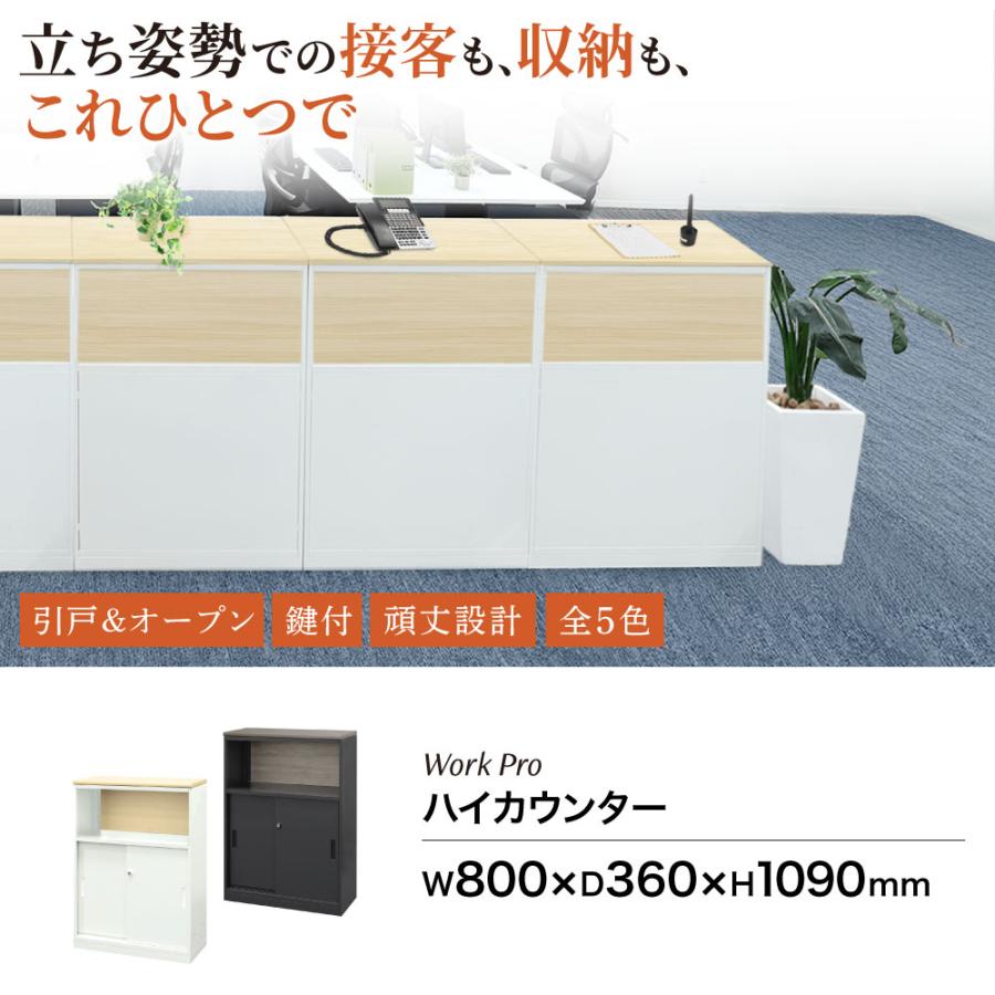 LOOKIT ハイカウンター 幅800×奥行360×高さ1090mm カウンター