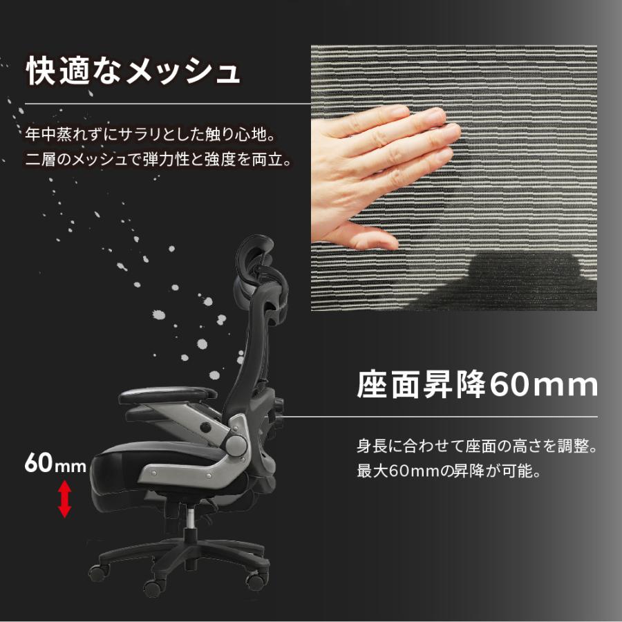 LOOKIT（ルキット） オフィスチェア メッシュ 大きめ デスクチェア