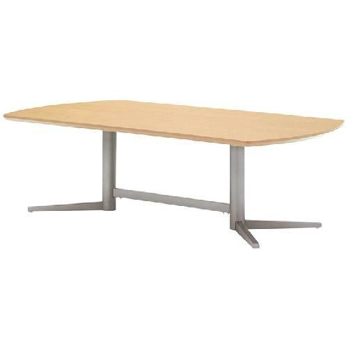 法人送料無料  会議テーブル 幅2400×奥行1200×高さ720mm 焼付塗装脚 抗菌天板 ミーティングテーブル 大型テーブル 会議室 オフィス 日本製 つくえ KV-2412の画像