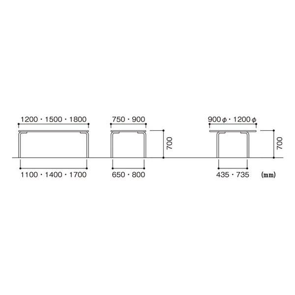 法人送料無料 ダイニングテーブル 角型 幅1200×奥行750mm メープル アイボリー 木製テーブル ワークテーブル ミーティングテーブル 会社 日本製 MBS-1275K_1