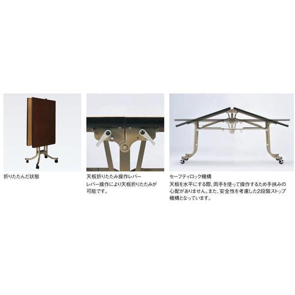法人送料無料 フライトテーブル 幅1800×奥行900×高さ700mm 棚付き 