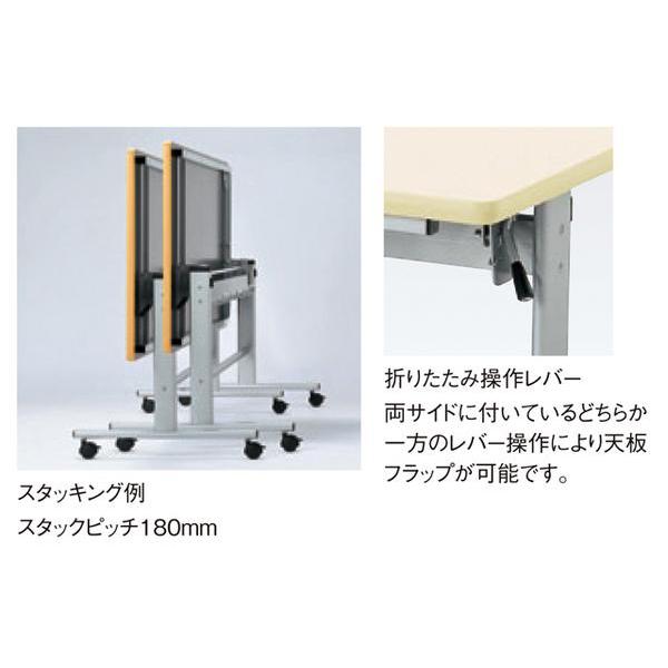 法人送料無料 ダイニングテーブル 4人用 幅1500mm 抗菌天板 ソフトエッジ巻 キャスター付き 椅子掛け式 ワークテーブル 作業テーブル 食堂 日本製 RFC-1575_1