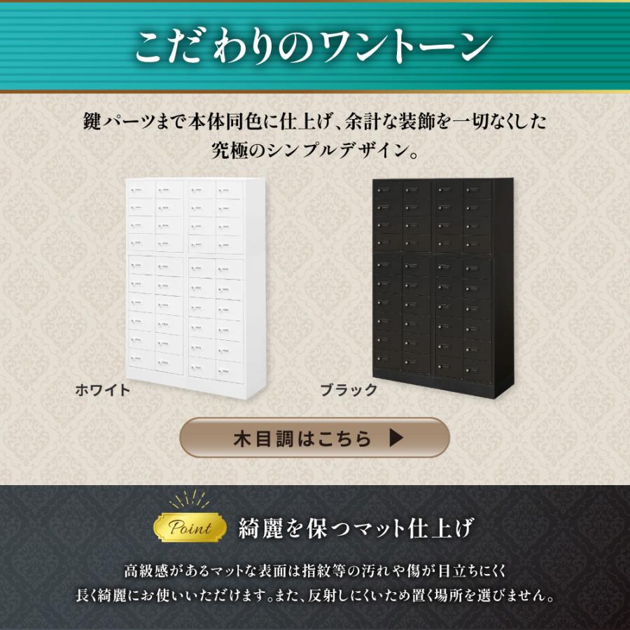 ロッカー セット 貴重品 収納 ボックス ダイヤル錠 40人用 金庫 キャビネット 貴重品ロッカー 貴重品入れ ホテル セキュリティ 鍵 連結 オフィス NSAFE-410-2の画像