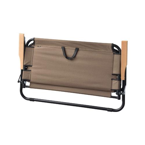 東谷 フォールディングチェア 二人掛け ブラウン OLC-622BR 東谷 フォールディングチェア 二人掛け ブラウン OLC-622BR アウトドア