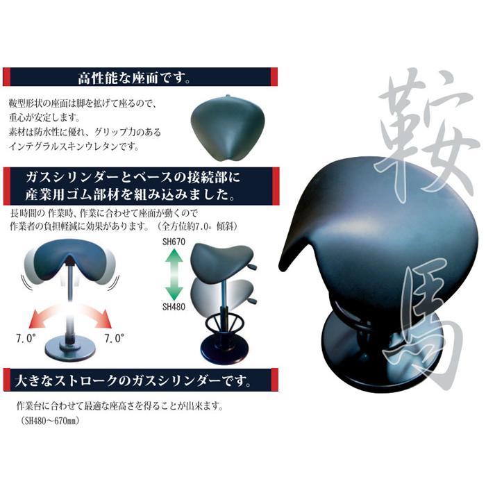 健康用品 ルネセイコウ SSS-4867R 鞍馬チェア 姿勢矯正 サポートチェア