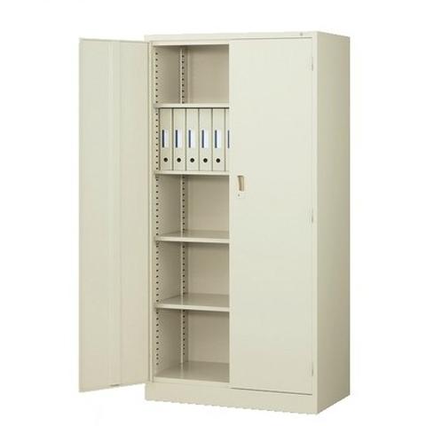 生興 書庫 鍵付き A4 幅880×奥行515×高さ1790mm 両開き書庫 スチール