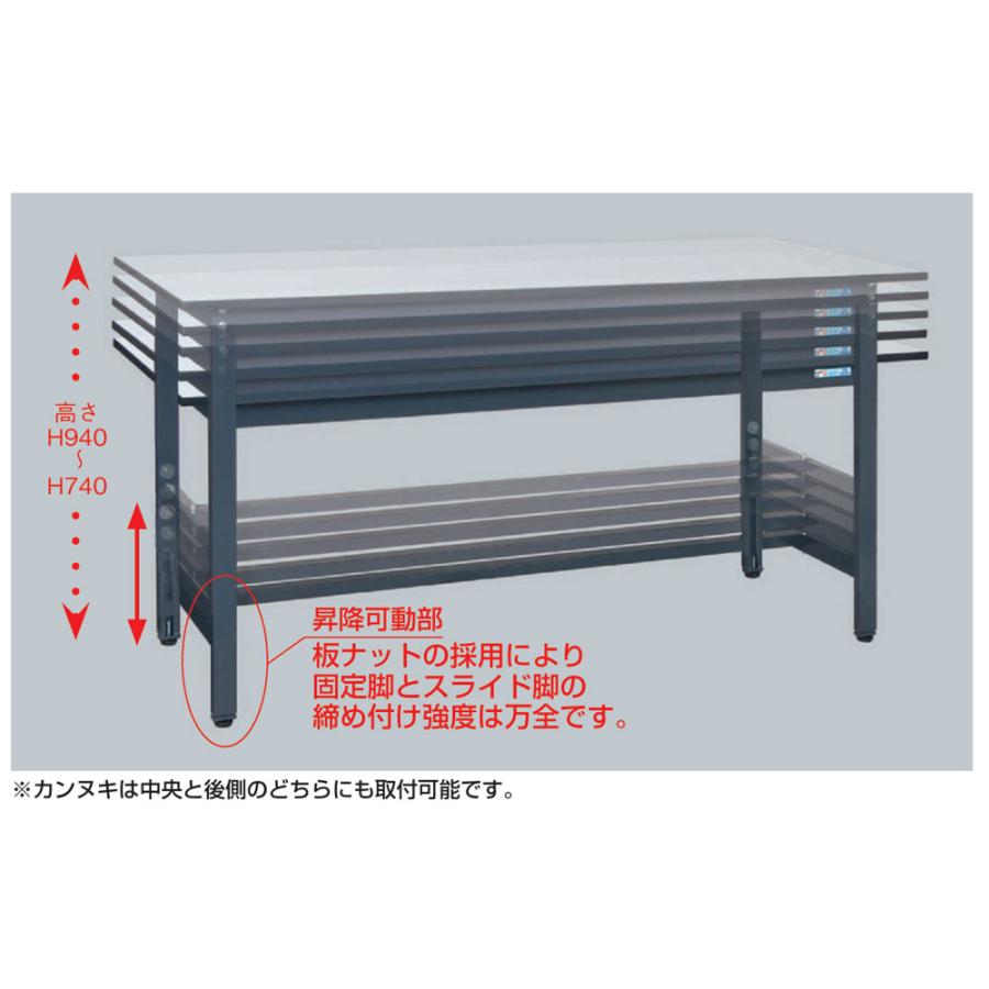 SUS304作業台 1500×600×H740 下棚1枚付 1台 取り寄せ