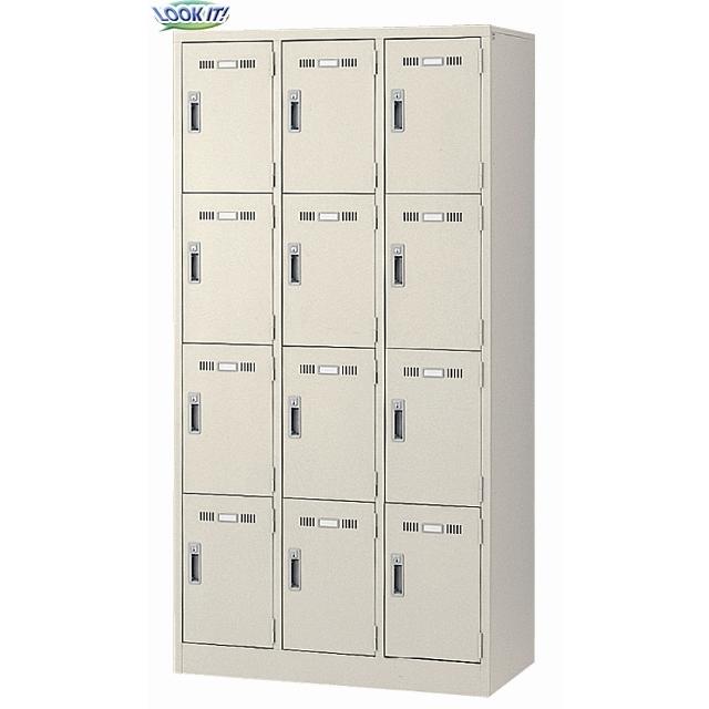 生興 soldout ロッカー 12人用 3列4段 シリンダー錠 スチールロッカー 