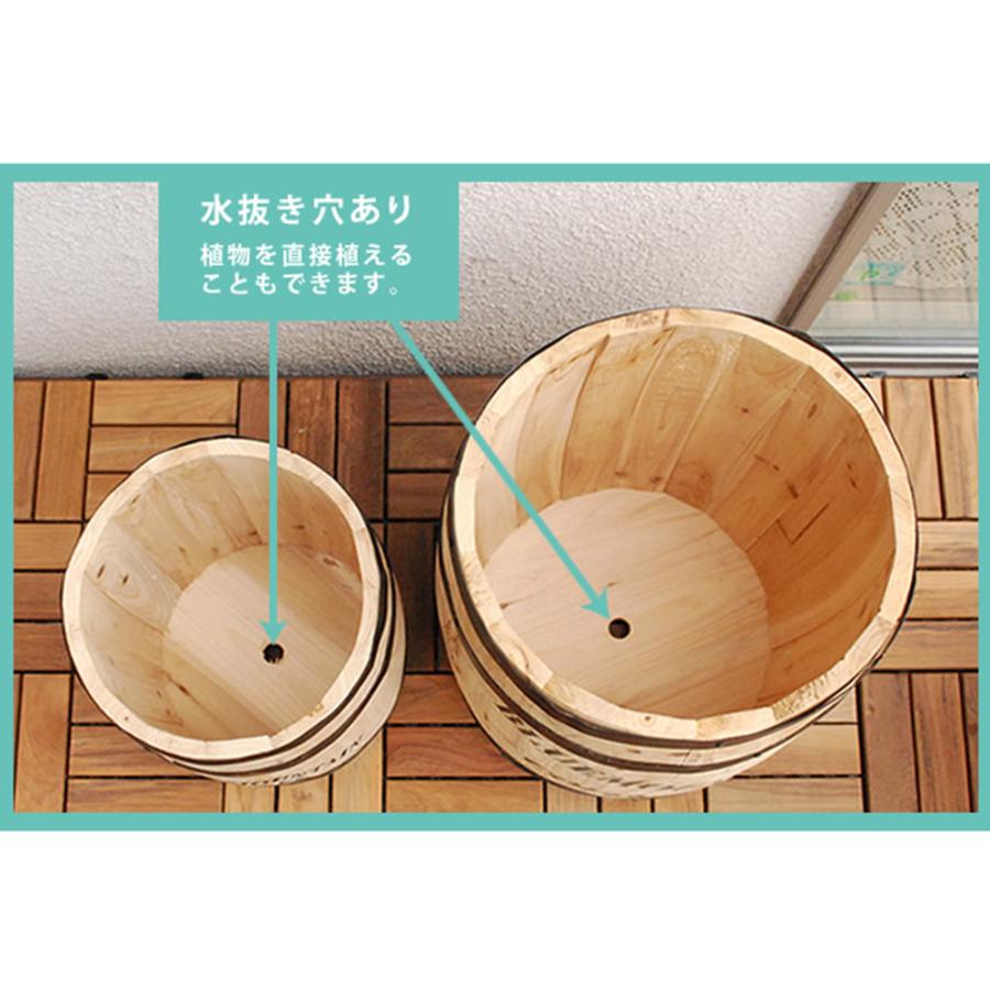 鉢 小 4個 セット プランター 植木鉢 鉢カバー 樽 コーヒー樽 コーヒー