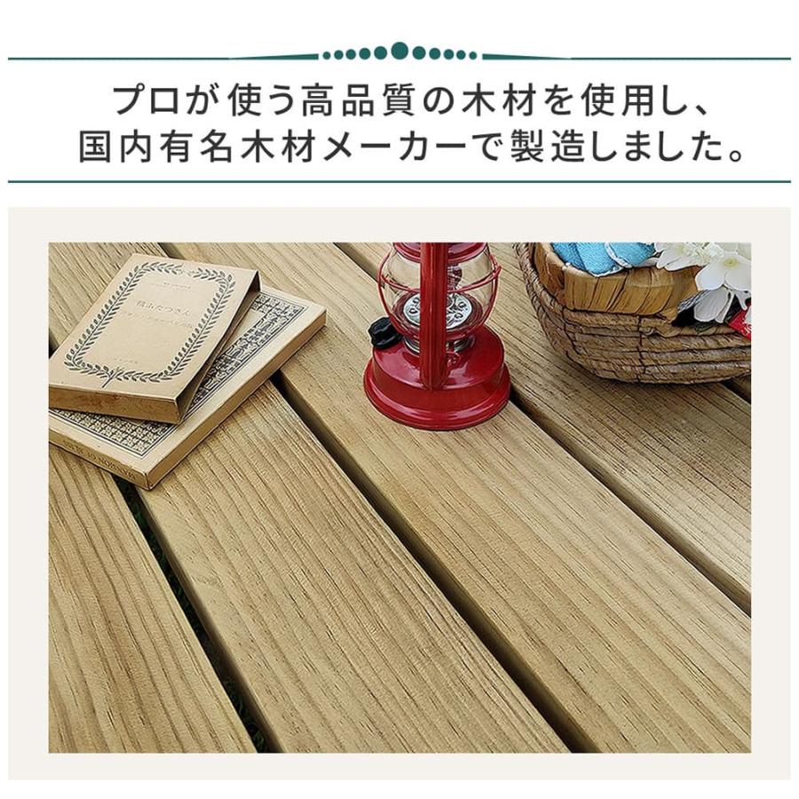 Panasonic【131107DX】カーブデザイン 木製ハイテーブル テーブルセット 幅1465×奥行1400×高さ720mm ピクニックテーブル