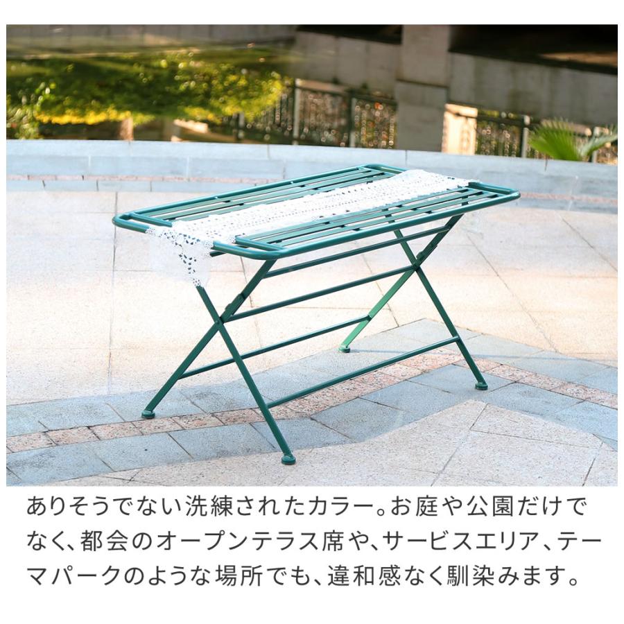 角型 幅100cm テーブル ローテーブル 折りたたみテーブル 机 つくえ 庭 ベランダ 屋外 ガーデンファニチャー 折りたたみ おしゃれ SPL-9003 【スプリッツ】