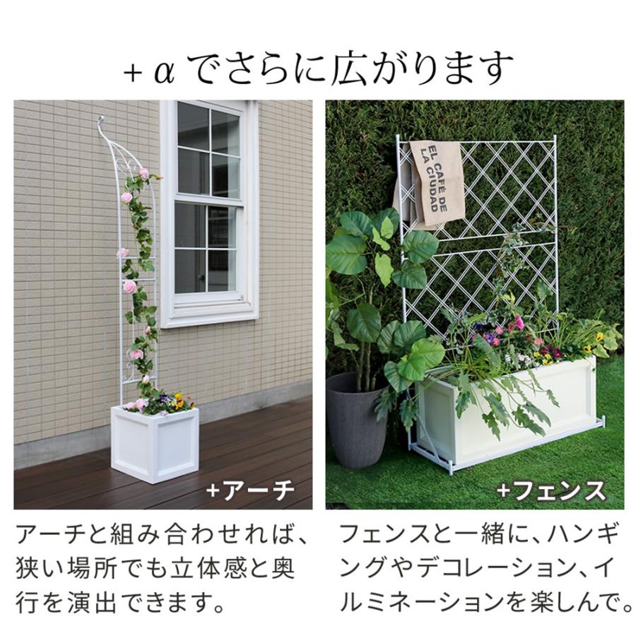 鉢 マグネシアセメント 角型 幅40cm プランター 植木鉢 鉢カバー プランターカバー 正方形 大型 屋外 寄せ植え ガーデニング 園芸用品 おしゃれ モダン TEX-400Cの画像