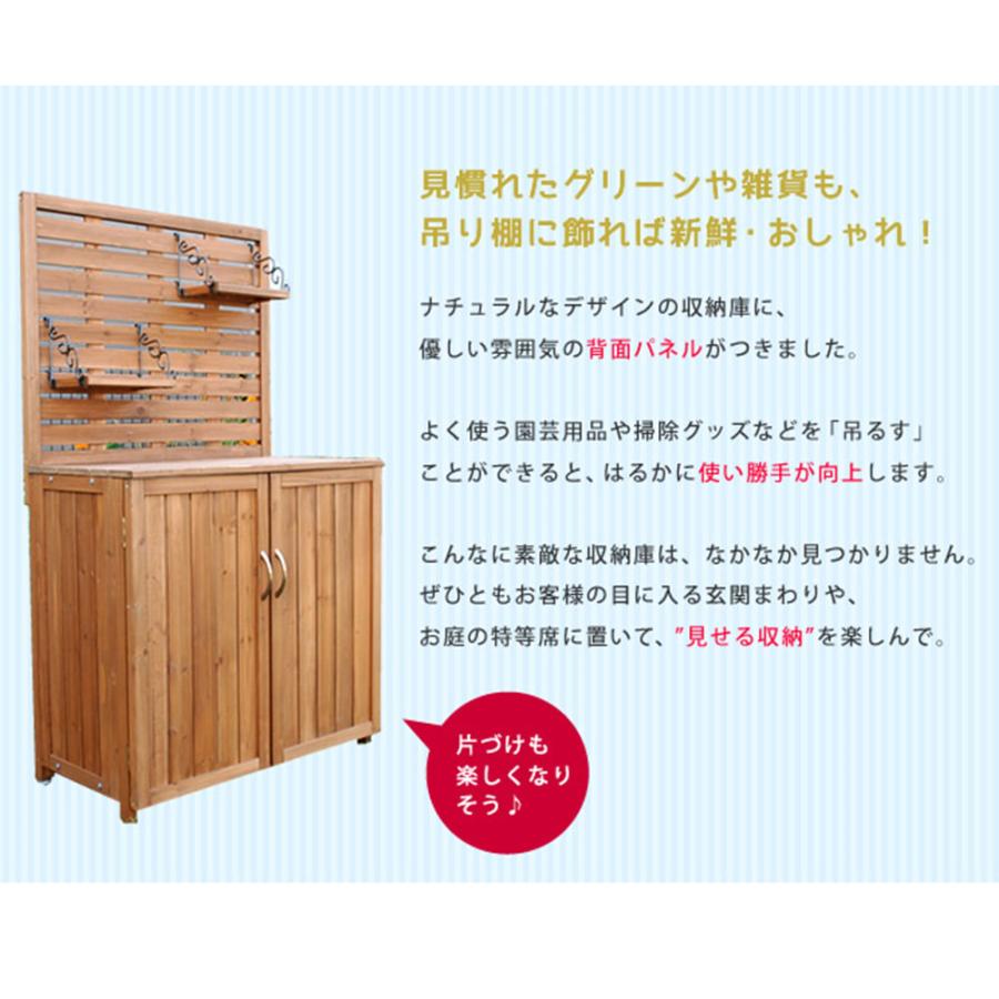 収納庫 パネル付き 幅80cm 物置 ストッカー 屋外収納庫 収納ボックス