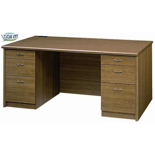 生興 両袖机 エグゼクティブデスク 社長机 役員用家具 W1600mm 160cm